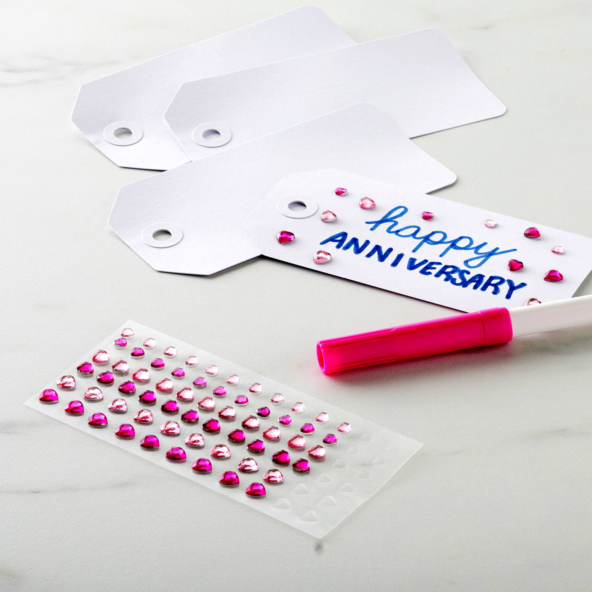Pink Heart Rhinestone Stickers by Recollections™